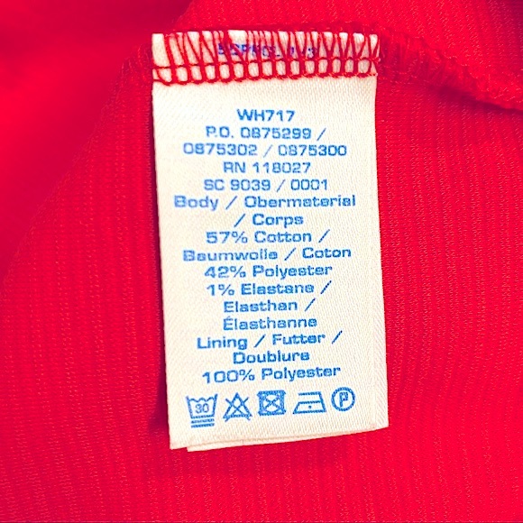 Boden Ribbed Zoe Ponte Dress Red Pepper size 6R - Picture 12 of 13